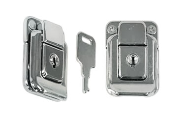 鉄 パッチン錠 角型 鍵付き(クマモト)